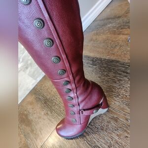 Miz Mooz Red Leather Boots